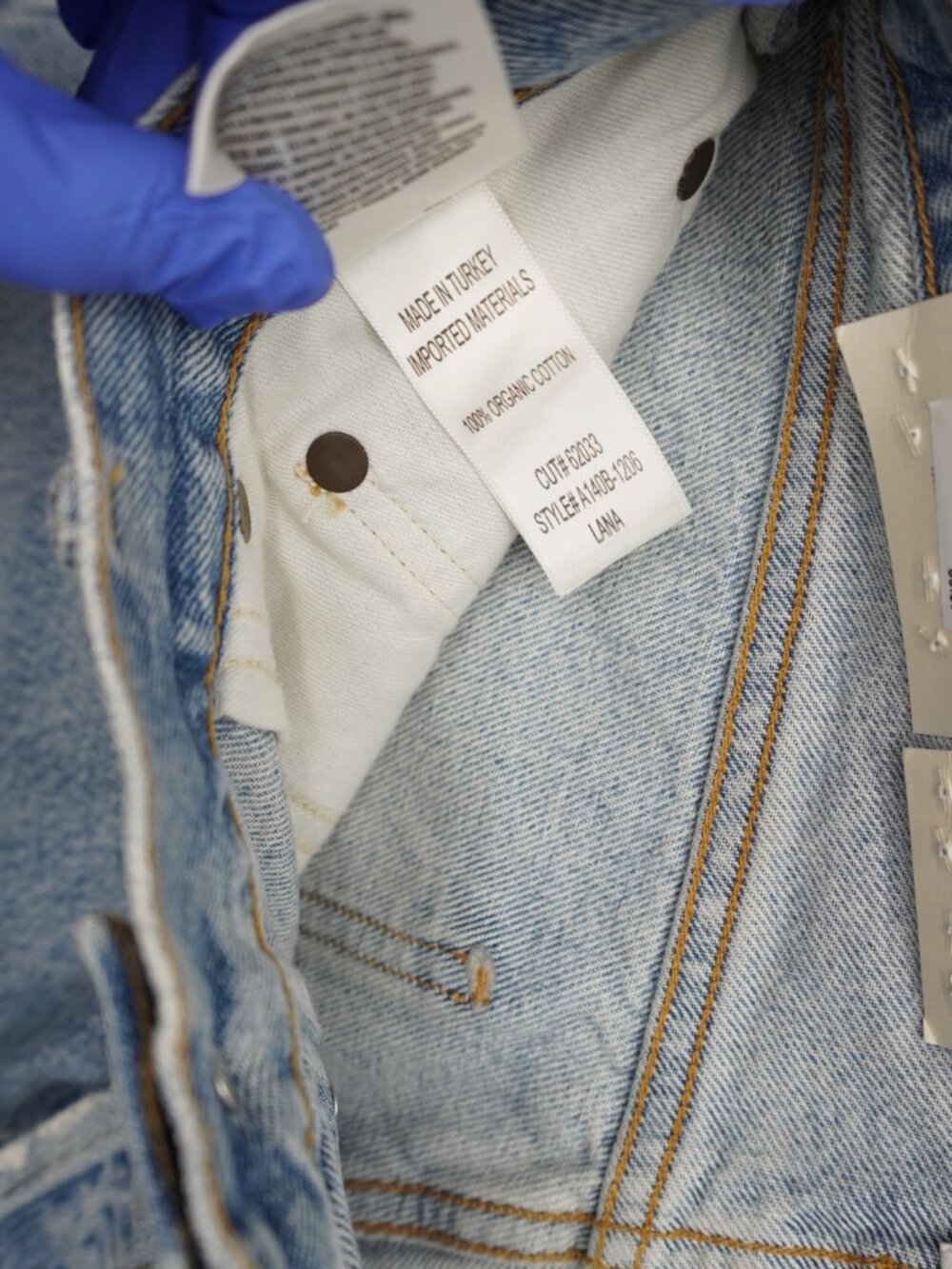 AGOLDE Lana Mid Rise Vintage Straight Jeans in Curio Size 27 NWT - Picture 9 of 13